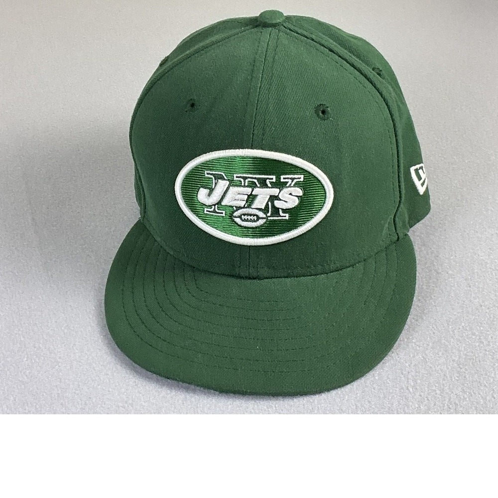 New Era New York Jets 59FIFTY Fitted Hat‎ Green NFL Size 6 3/4